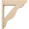 Ekena Millwork 8-in W x 32-in D x 36-in H Funston Slat Rough Cedar Woodgrain TimberThane Outlooker, Primed Tan OUTUR080X32X36FST24RCPR - alternate 6